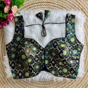 Banarasi Jaquard Saree Blouse